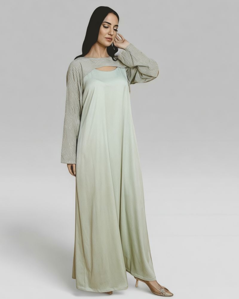 Pistachio colored jalabiya