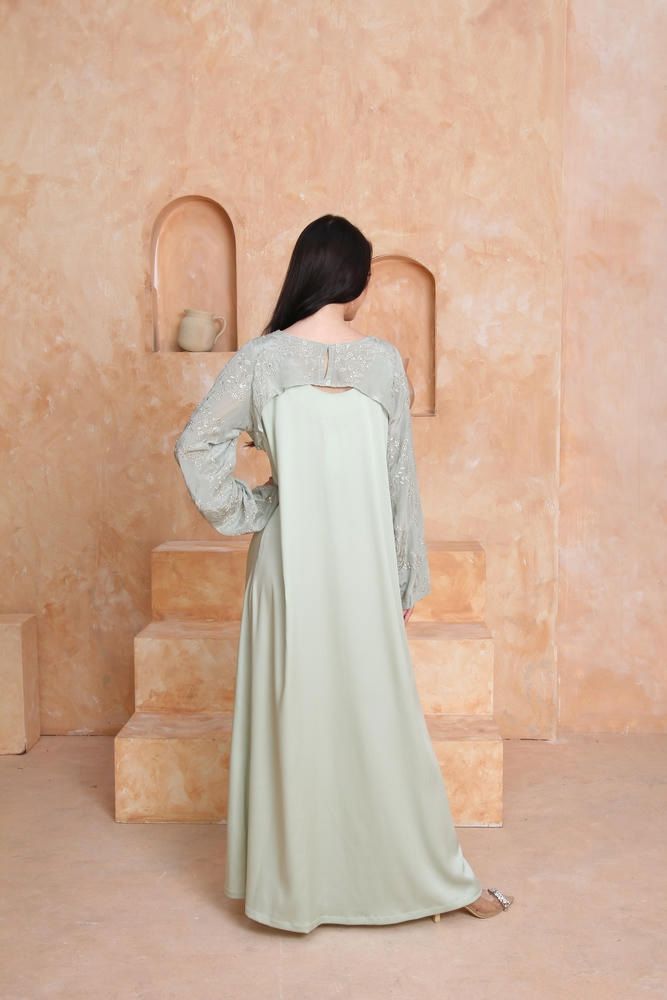 Pistachio colored jalabiya_thumbnail_1