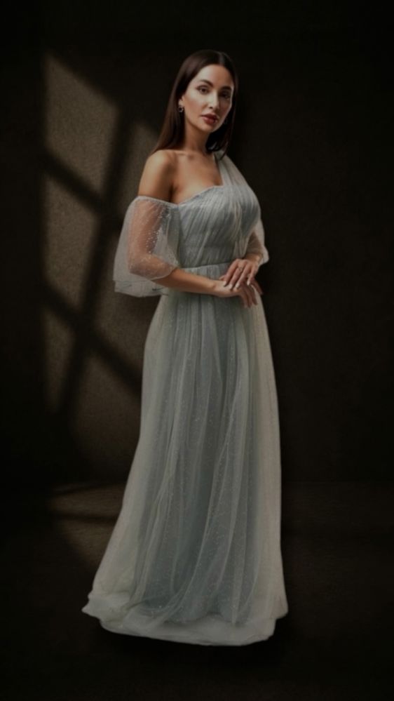 Tulle evening dress